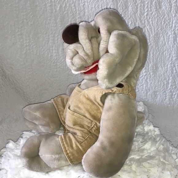Ganz Bros Wrinkles Dog Puppet Stuffed Animal Plush 18” - Picture 2 of 8